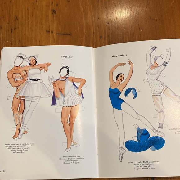 Vintage Russian ballet dancing paper dolls - Picture 9 of 10